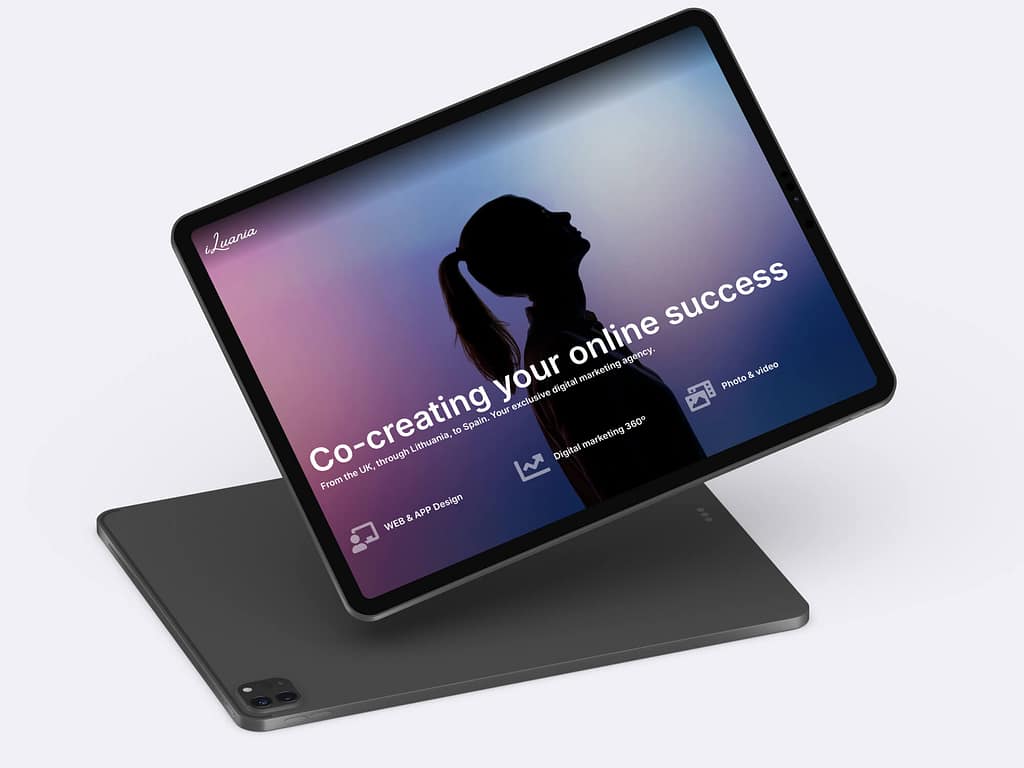 website for a digital marketing agency. iLuania