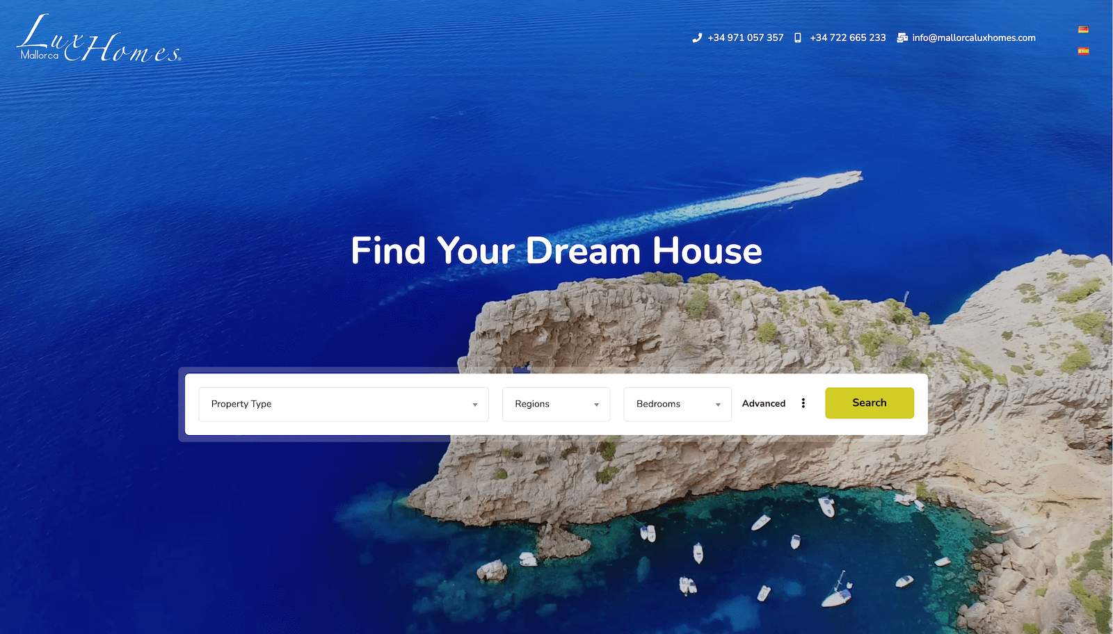 Website for a real estate agency